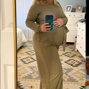 PinkBlush Maternity Wide Legged Jumpsuit